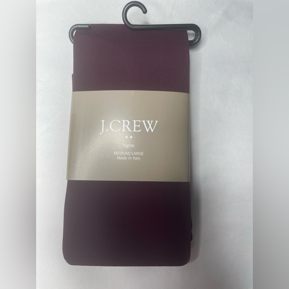 New J Crew Tights Burgundy Medium/Large
